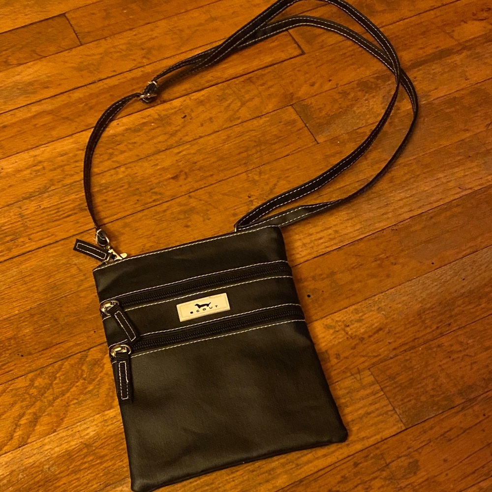 Scout Black Crossbody Bag with Silver Accents